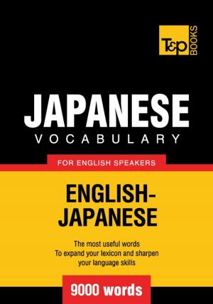 Book cover of Japanese vocabulary for English speakers - 9000 words