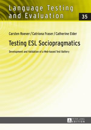 Cover of the book Testing ESL Sociopragmatics by Gunnar Pohl