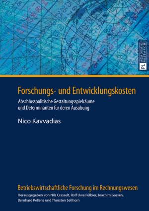 Cover of the book Forschungs- und Entwicklungskosten by Arne Peters