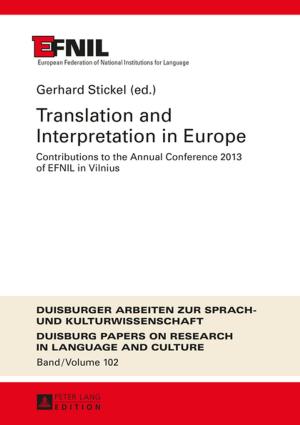 Cover of the book Translation and Interpretation in Europe by Constantin Floros