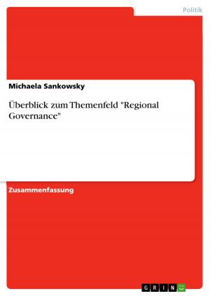 Cover of the book Überblick zum Themenfeld 'Regional Governance' by Martin Weber