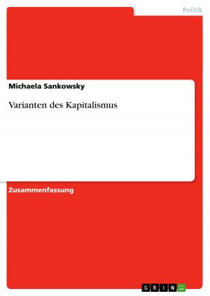 Cover of the book Varianten des Kapitalismus by Dominique Piterek, Patrick Baumann, Torsten Schmuhl, Sven Drusenthal