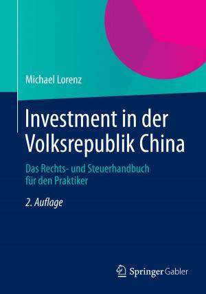 Cover of the book Investment in der Volksrepublik China by Doris Blutner