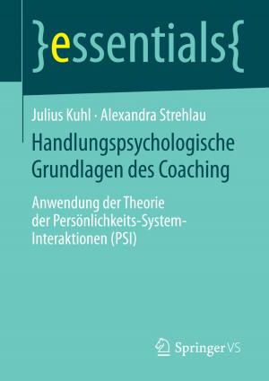 Cover of the book Handlungspsychologische Grundlagen des Coaching by Sabrina Volk