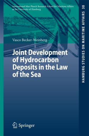 Cover of the book Joint Development of Hydrocarbon Deposits in the Law of the Sea by Jürgen Kletti, Jochen Schumacher