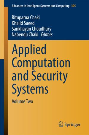 Cover of the book Applied Computation and Security Systems by Brajesh Kumar Kaushik, Manoj Kumar Majumder