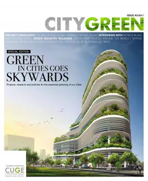 Book cover of Green in Cities goes Skywards, Citygreen issue 2
