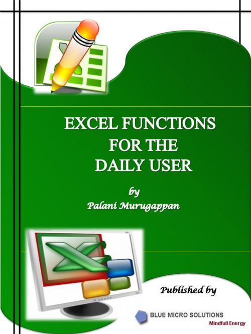 Cover of the book Microsoft Excel Functions Vol 1 by Palani Murugappan, Blue Micro Solutions