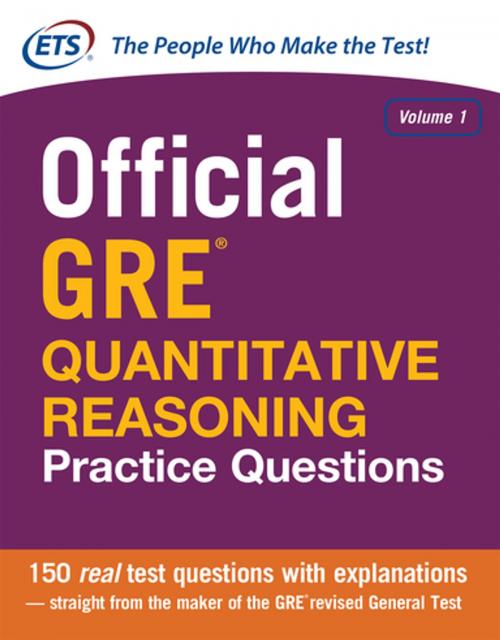 Cover of the book Official GRE Quantitative Reasoning Practice Questions by Educational Testing Service, McGraw-Hill Education