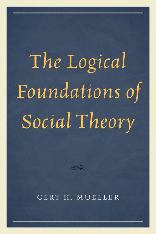 Cover of the book The Logical Foundations of Social Theory by Gert H. Mueller, UPA