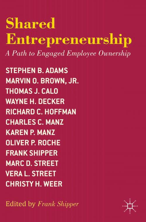 Cover of the book Shared Entrepreneurship by , Palgrave Macmillan US