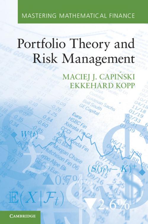 Cover of the book Portfolio Theory and Risk Management by Maciej J. Capiński, Ekkehard Kopp, Cambridge University Press