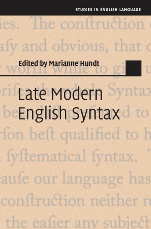 Cover of the book Late Modern English Syntax by , Cambridge University Press