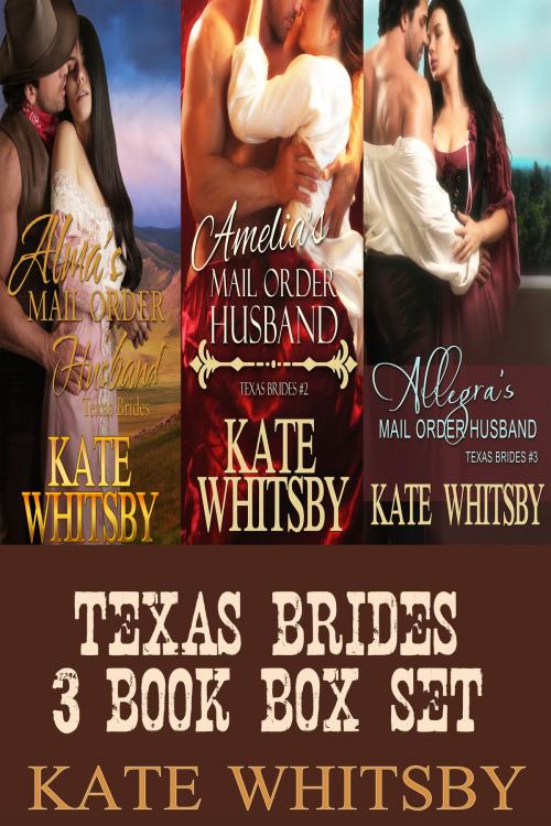 Cover of the book Texas Brides 3 Book Bundle Box Set by Kate Whitsby, Gold Crown