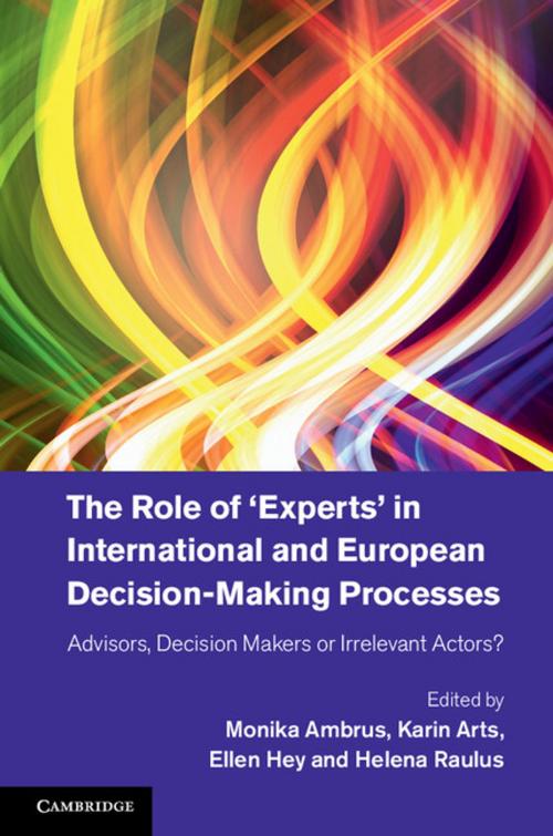 Cover of the book The Role of ‘Experts' in International and European Decision-Making Processes by , Cambridge University Press