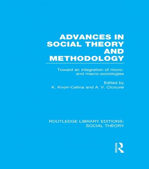 Cover of the book Advances in Social Theory and Methodology (RLE Social Theory) by , Taylor and Francis