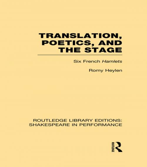Cover of the book Translation, Poetics, and the Stage by Romy Heylen, Taylor and Francis