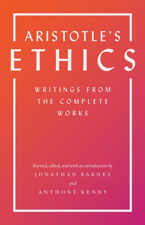 Cover of the book Aristotle's Ethics by Aristotle, Jonathan Barnes, Anthony Kenny, Princeton University Press