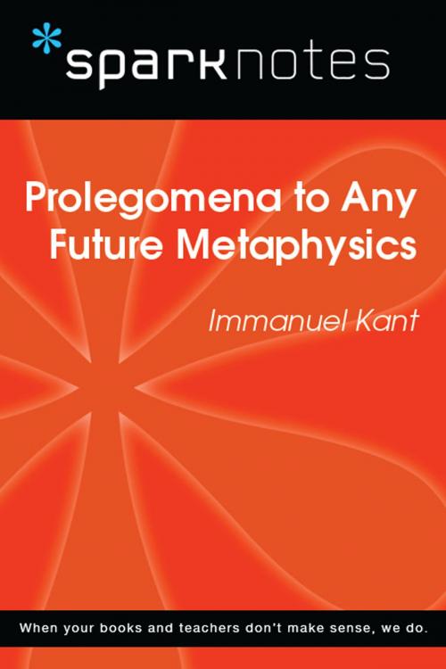 Cover of the book Prolegomena to Any Future Metaphysics (SparkNotes Philosophy Guide) by SparkNotes, Spark