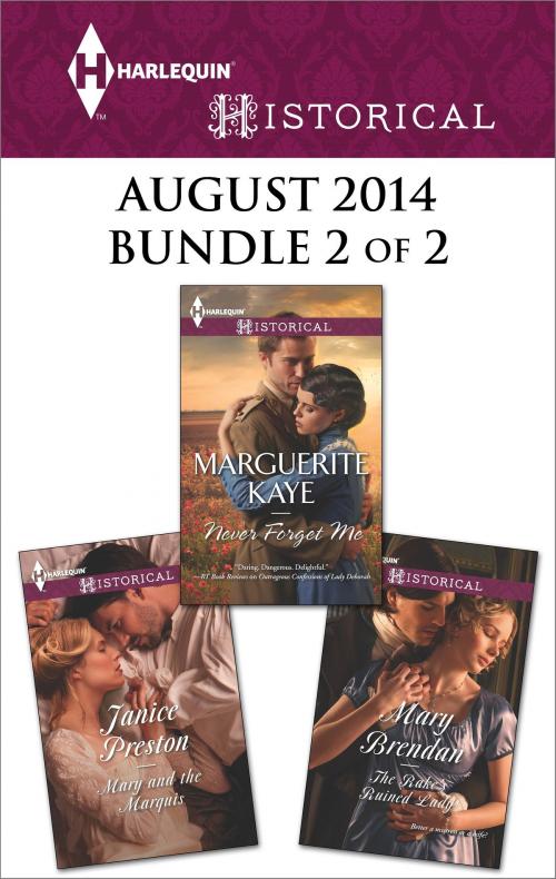 Cover of the book Harlequin Historical August 2014 - Bundle 2 of 2 by Mary Brendan, Marguerite Kaye, Janice Preston, Harlequin