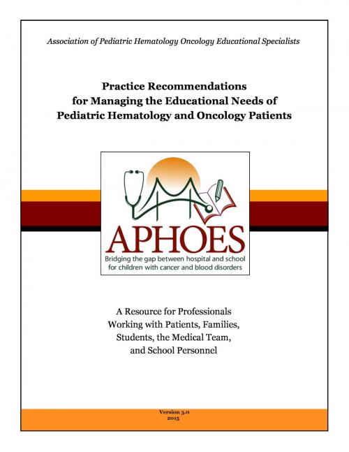 Cover of the book Practice Recommendations by Association of Pediatric Hematology Oncology Educational Specialists, BookBaby