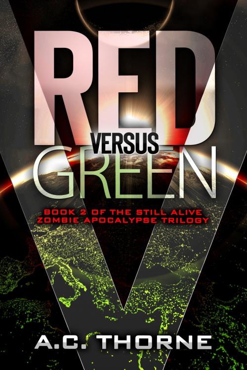 Cover of the book Red Versus Green by A.C. Thorne, Permuted Press