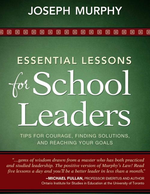 Cover of the book Essential Lessons for School Leaders by Joseph Murphy, Skyhorse