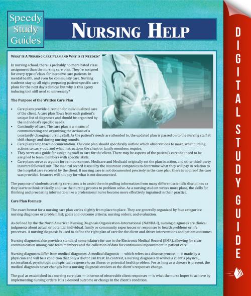 Cover of the book Nursing Help by Speedy Publishing, Speedy Publishing LLC