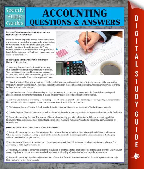 Cover of the book Accounting Questions & Answers by Speedy Publishing, Speedy Publishing LLC