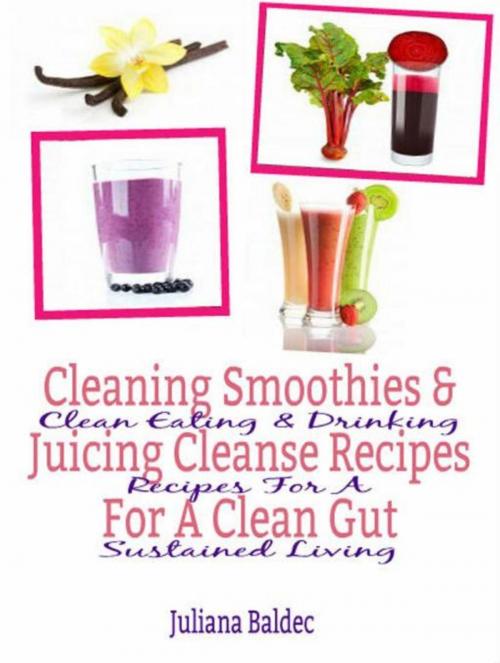 Cover of the book Cleaning Smoothies & Juicing Cleanse Recipes For A Clean Gut by Juliana Baldec, Inge Baum