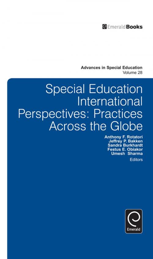 Cover of the book Special Education International Perspectives by , Emerald Group Publishing Limited