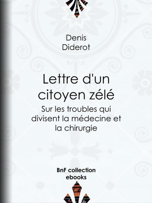 Cover of the book Lettre d'un citoyen zélé by Denis Diderot, BnF collection ebooks