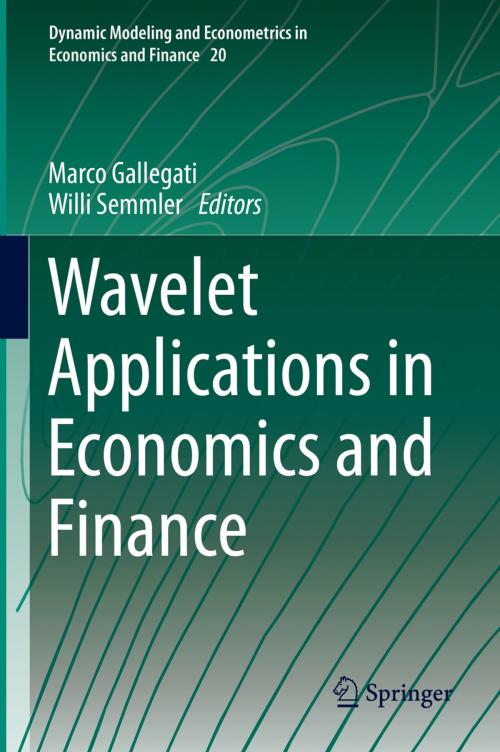 Cover of the book Wavelet Applications in Economics and Finance by , Springer International Publishing