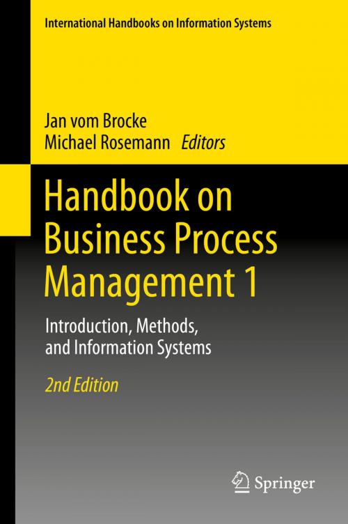 Cover of the book Handbook on Business Process Management 1 by , Springer Berlin Heidelberg