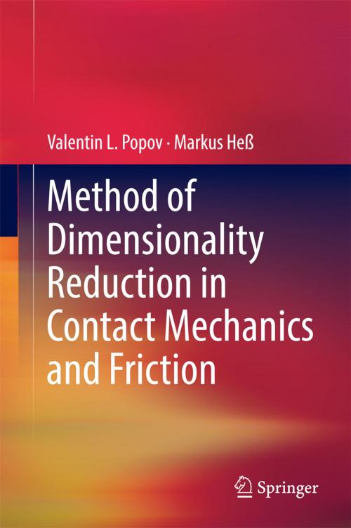 Cover of the book Method of Dimensionality Reduction in Contact Mechanics and Friction by Markus Heß, Valentin L. Popov, Springer Berlin Heidelberg