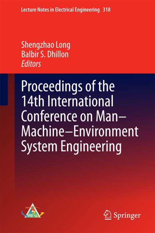 Cover of the book Proceedings of the 14th International Conference on Man-Machine-Environment System Engineering by , Springer Berlin Heidelberg