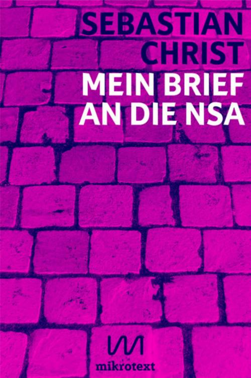 Cover of the book Mein Brief an die NSA by Sebastian Christ, mikrotext
