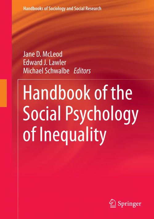 Cover of the book Handbook of the Social Psychology of Inequality by , Springer Netherlands