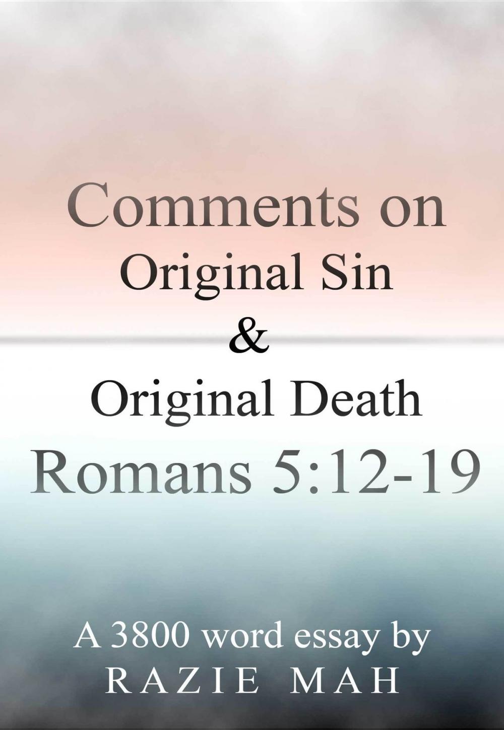 Big bigCover of Comments on Original Sin and Original Death: Romans 5:12-19