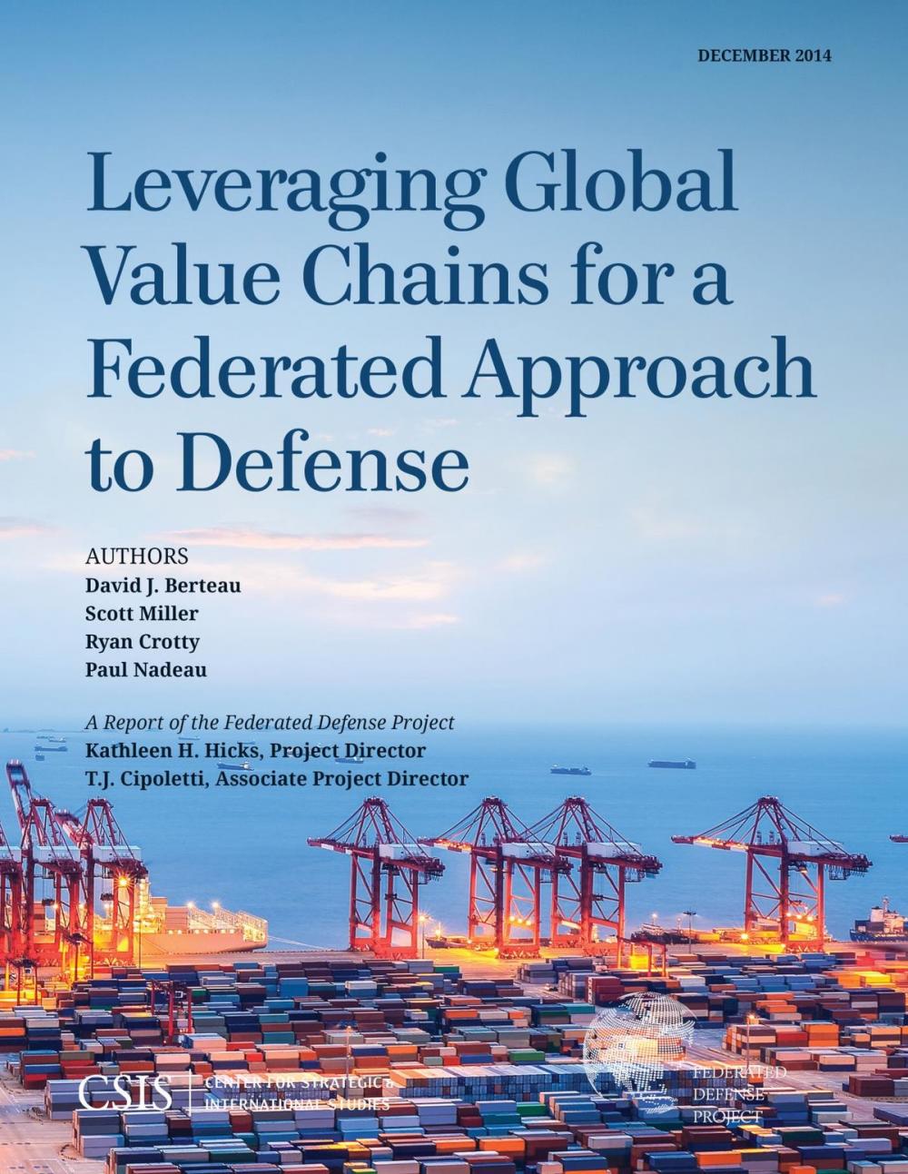 Big bigCover of Leveraging Global Value Chains for a Federated Approach to Defense