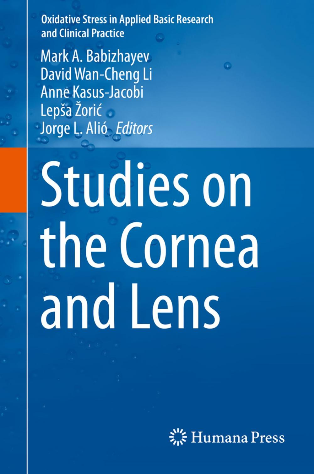 Big bigCover of Studies on the Cornea and Lens