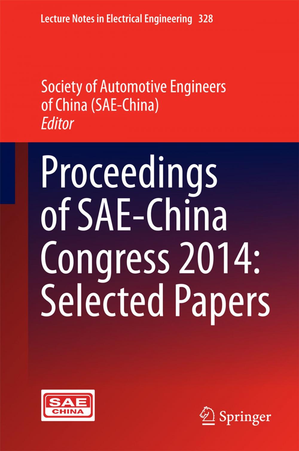 Big bigCover of Proceedings of SAE-China Congress 2014: Selected Papers