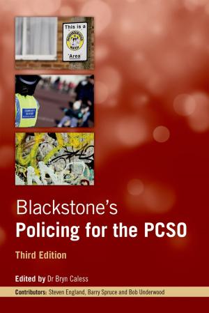 Book cover of Blackstone's Policing for the PCSO