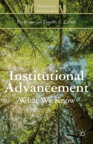 Cover of the book Institutional Advancement by Kevin V. Mulcahy