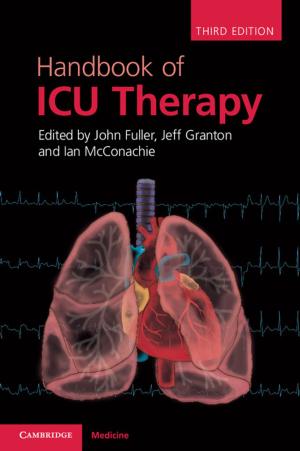 Cover of the book Handbook of ICU Therapy by Craig A. Macneil, Melissa K. Hasty, Philippe Conus, Michael Berk, Jan Scott