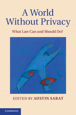 Cover of the book A World without Privacy by Martin Reuter, Frank Saueressig