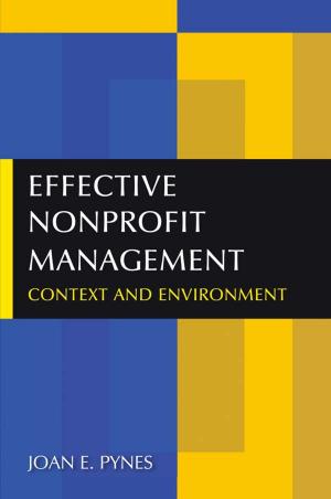 Cover of the book Effective Nonprofit Management by Professor Hans Schemann