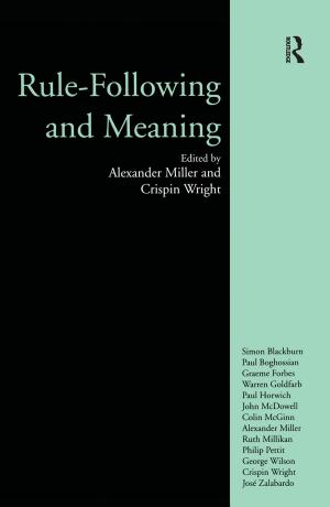 Cover of the book Rule-following and Meaning by Olav Schram Stokke