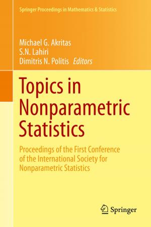 Cover of the book Topics in Nonparametric Statistics by Andrei A. Snarskii, Igor V. Bezsudnov, Vladimir A. Sevryukov, Alexander Morozovskiy, Joseph Malinsky