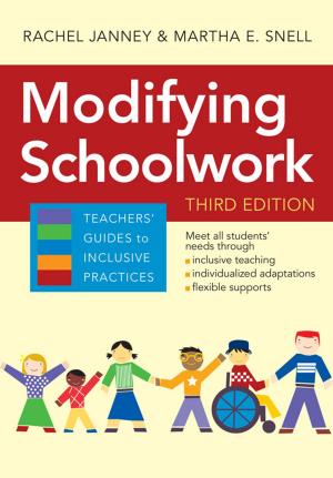 Cover of the book Modifying Schoolwork by Gregory Abowd D.Phil., Rosa Arriaga Ph.D., Emma Ashwin Ph.D., Simon Baron-Cohen Ph.D., Katharine Beals Ph.D., Bonnie Beers M.A., Chris Bendel, Alise Brann Ed.S., Jed Brubaker M.A., Christopher Bugaj 